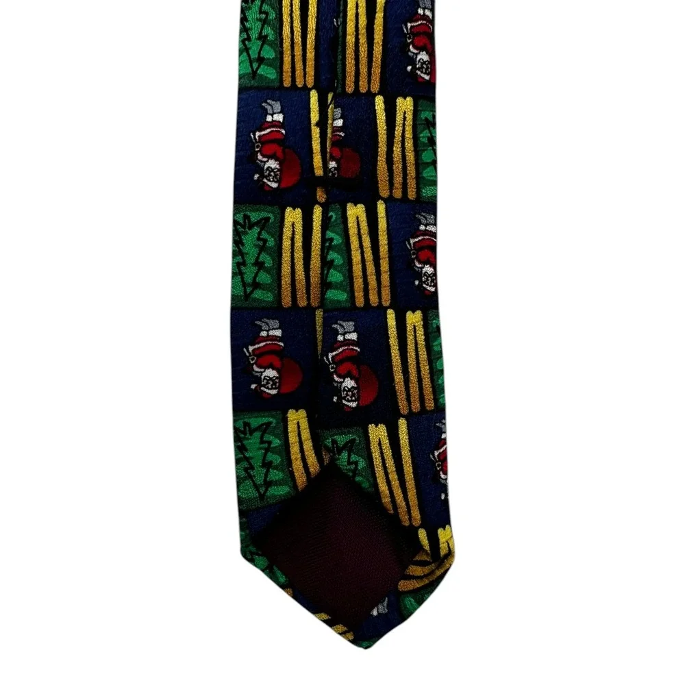 Cape Code Christmas Tie 100% Silk Santa Christmas Tree Holiday Mens 59